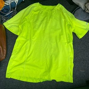 Highlighter green shirt Mens